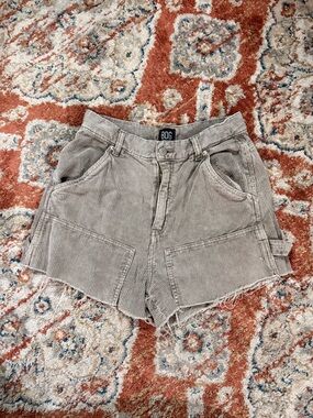 BDG Corduroy Utility Shorts in Taupe